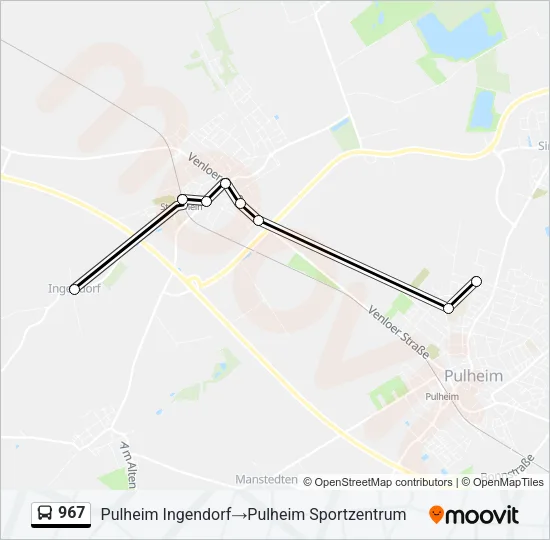 967 Bus Line Map