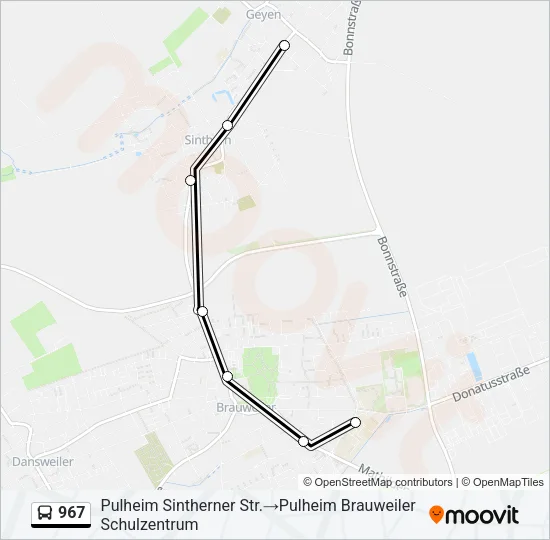 967 Bus Line Map
