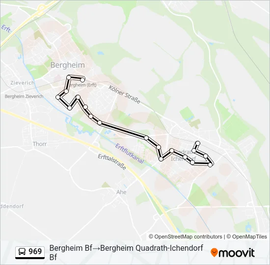969 Bus Line Map
