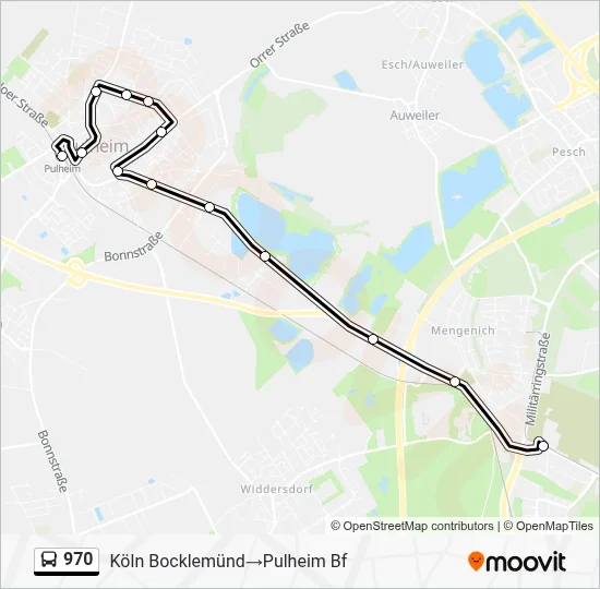 970 Bus Line Map