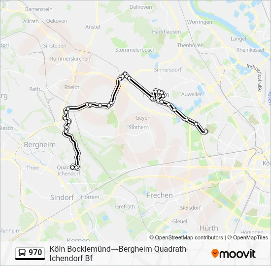 970 Bus Line Map