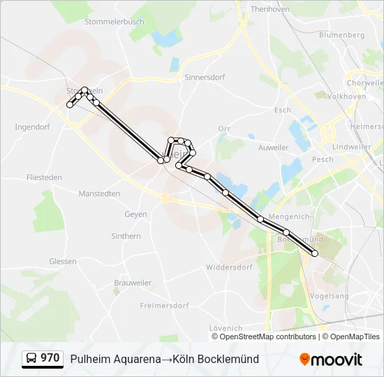 970 Bus Line Map