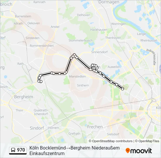 970 Bus Line Map
