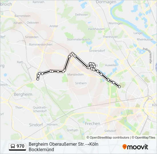 970 Bus Line Map