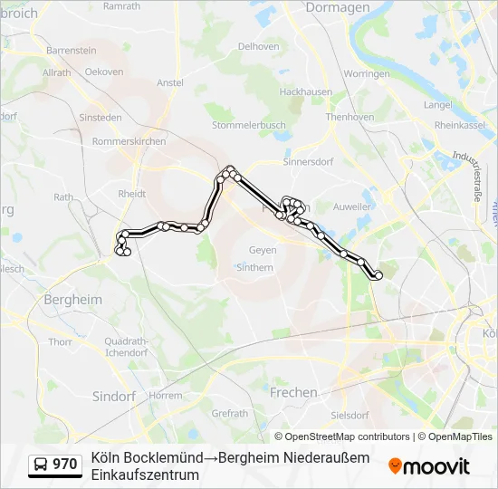 970 Bus Line Map
