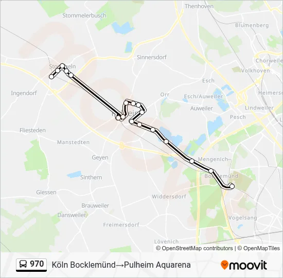 970 Bus Line Map