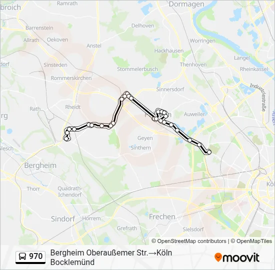 970 Bus Line Map