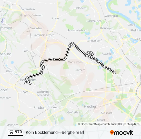 970 Bus Line Map