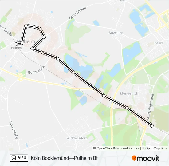 970 Bus Line Map