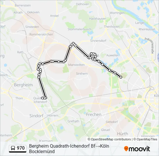 970 Bus Line Map