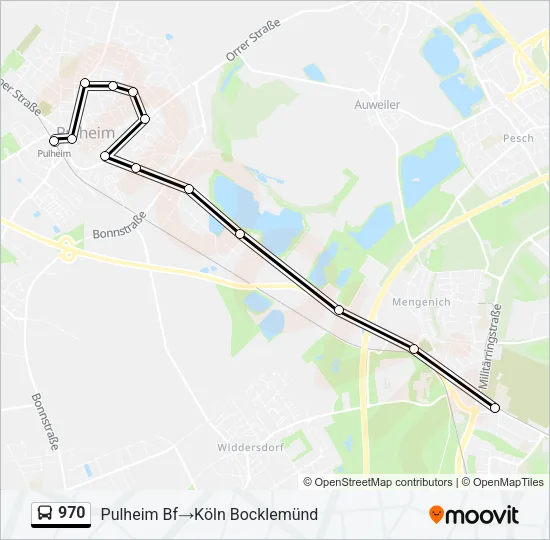 970 Bus Line Map