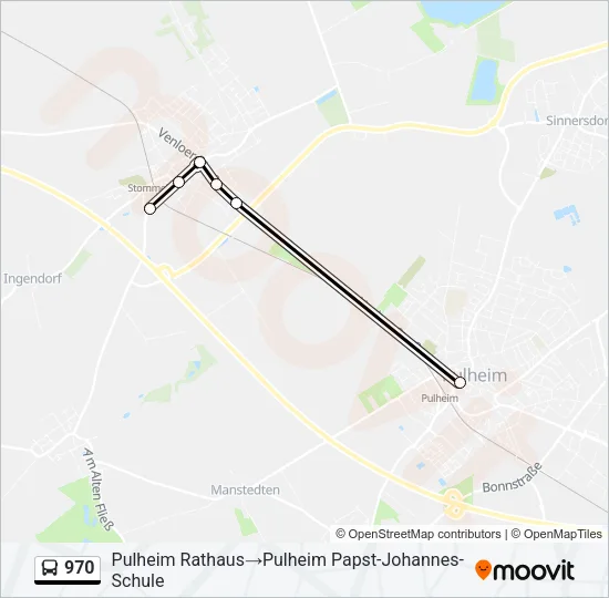 970 Bus Line Map