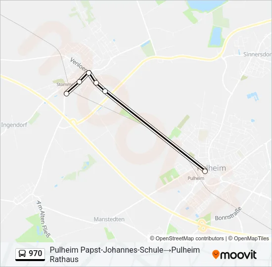 970 Bus Line Map