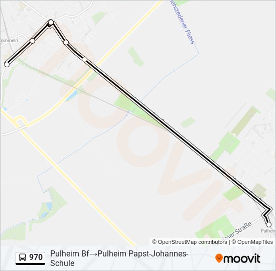 970 bus Line Map