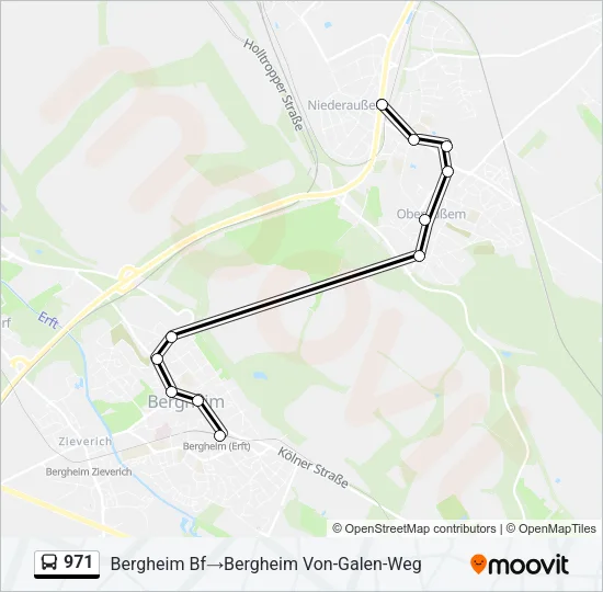 971 Bus Line Map