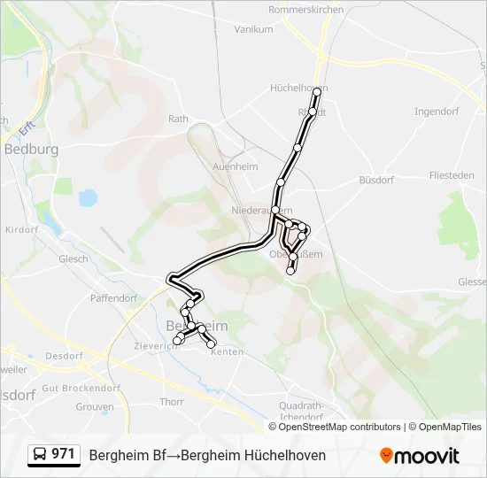 971 Bus Line Map