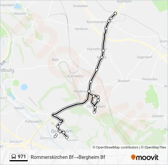 971 Bus Line Map