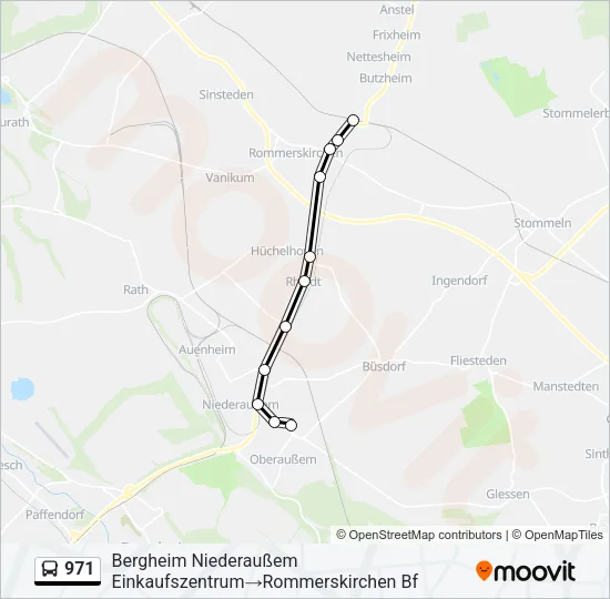 971 Bus Line Map