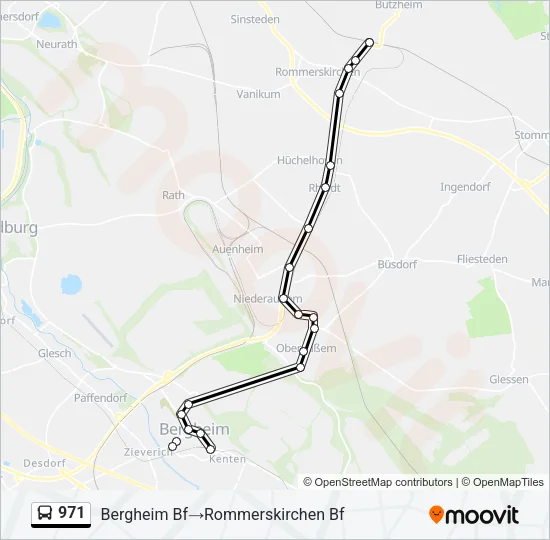 971 Bus Line Map