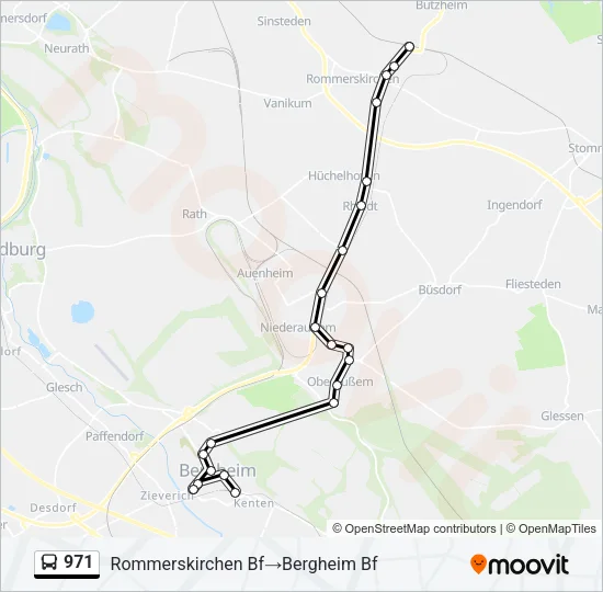 971 Bus Line Map