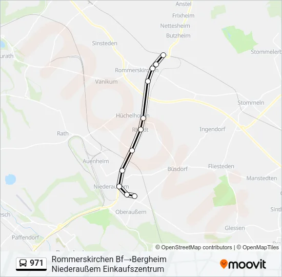 971 Bus Line Map