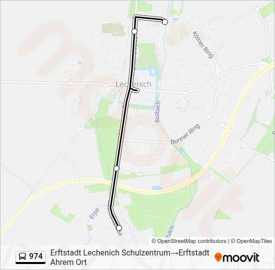 974 Bus Line Map