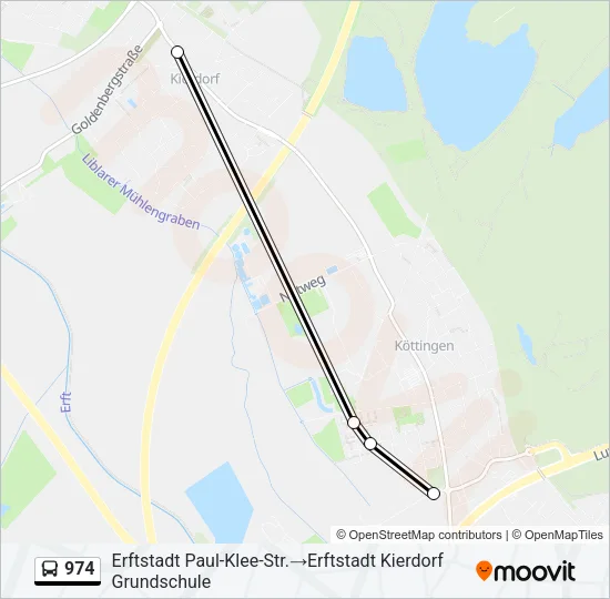 974 Bus Line Map