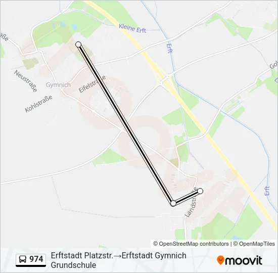 974 Bus Line Map
