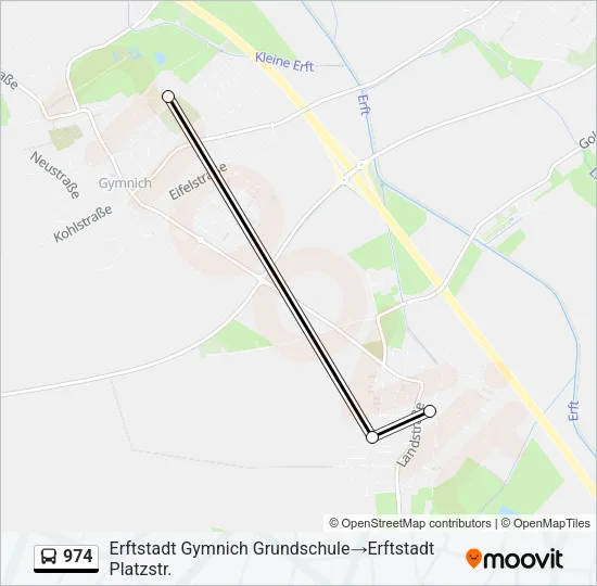 974 Bus Line Map