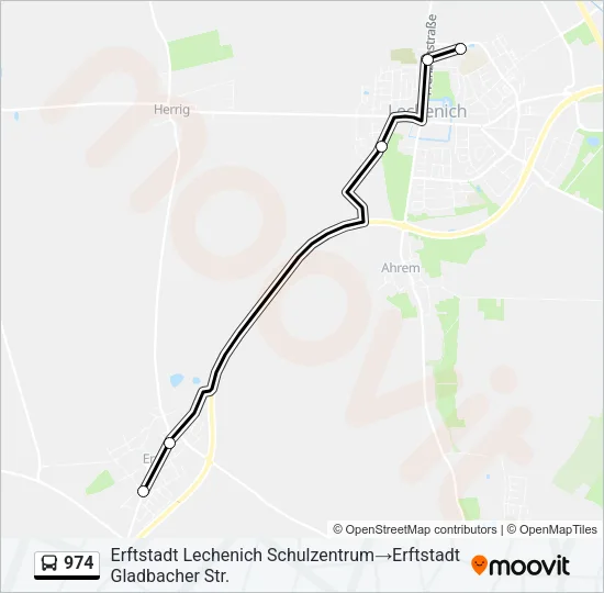 974 Bus Line Map