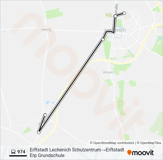 974 Bus Line Map