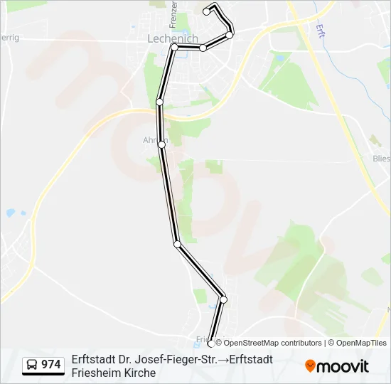 974 Bus Line Map
