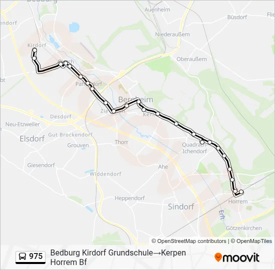 975 Bus Line Map