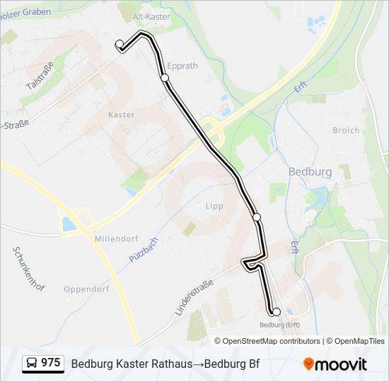 975 bus Line Map