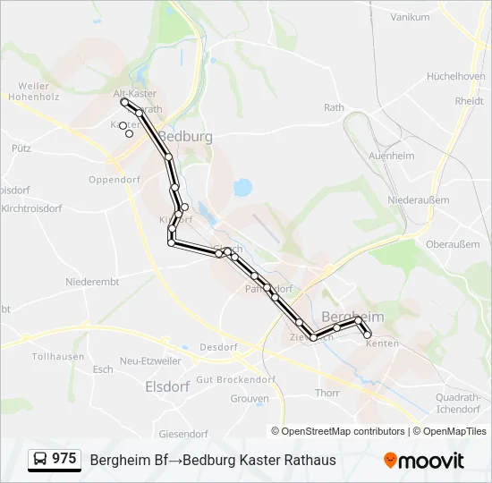 975 Bus Line Map