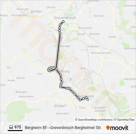 975 Bus Line Map