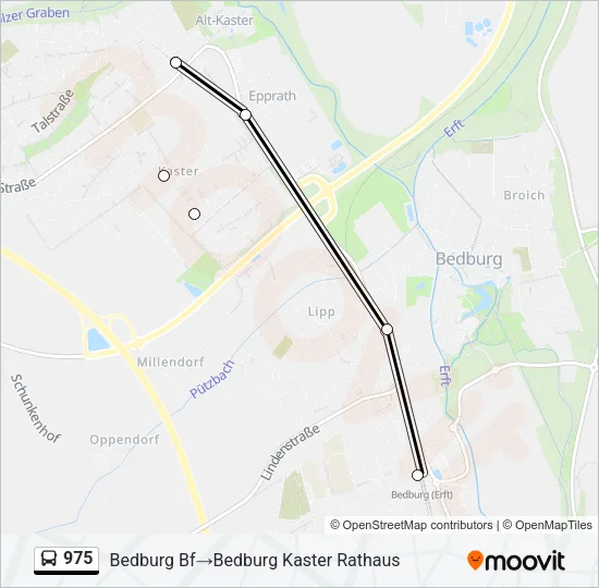 975 Bus Line Map