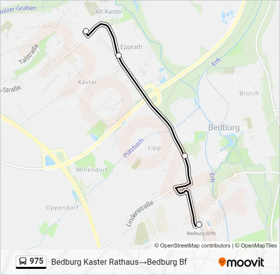 975 Bus Line Map
