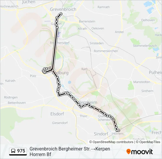 975 Bus Line Map