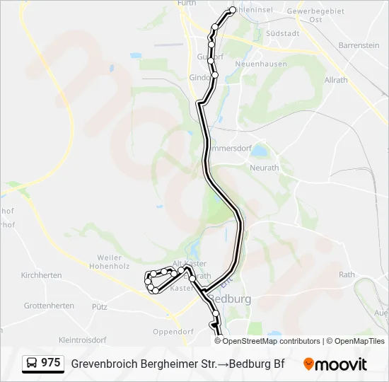 975 Bus Line Map