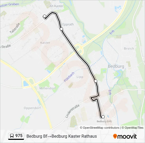 975 Bus Line Map
