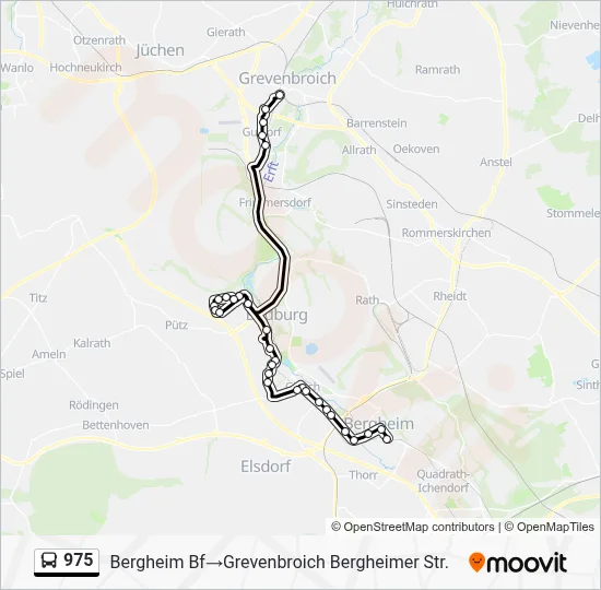 975 Bus Line Map