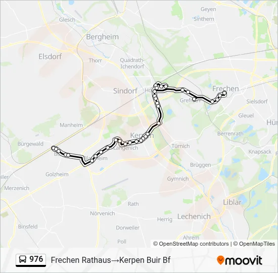 976 Bus Line Map