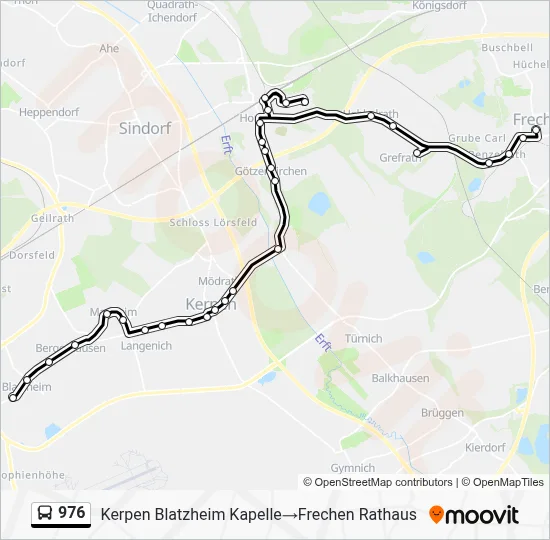 976 Bus Line Map