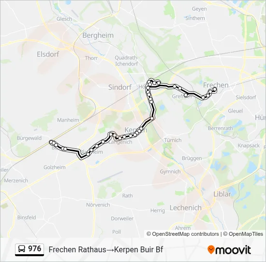 976 Bus Line Map