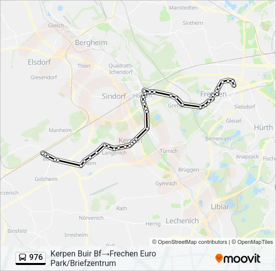976 Bus Line Map