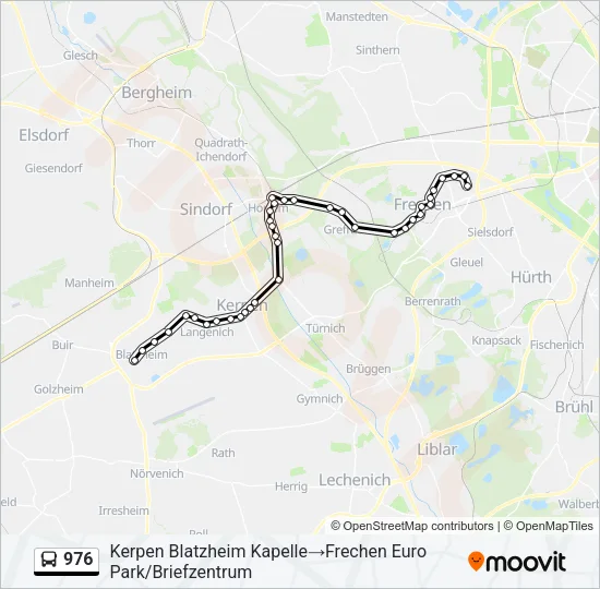 976 Bus Line Map