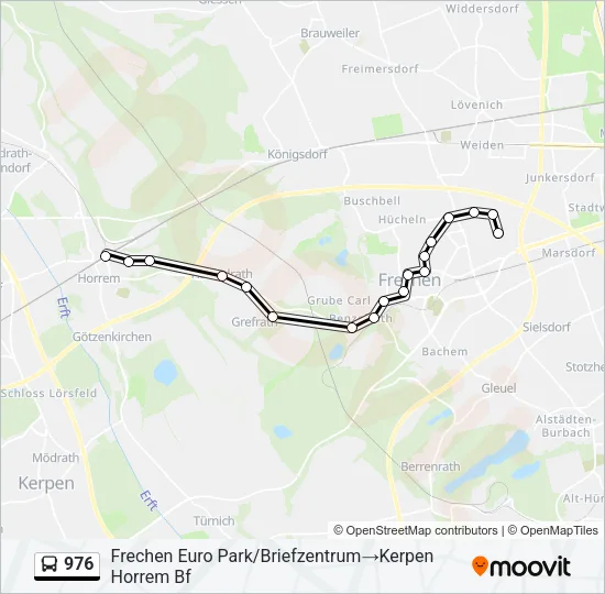 976 Bus Line Map