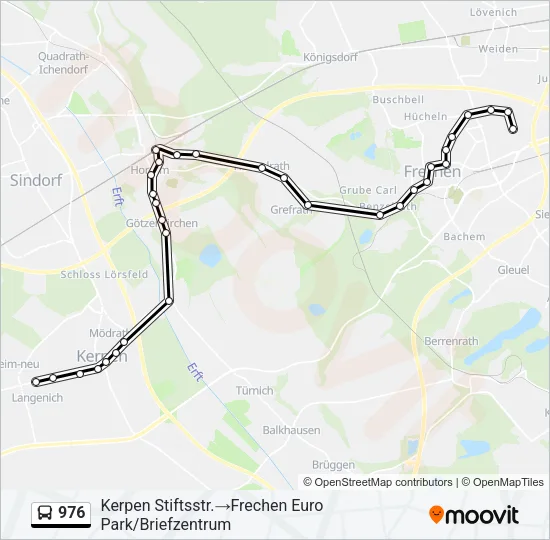 976 Bus Line Map