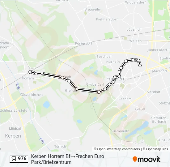 976 Bus Line Map
